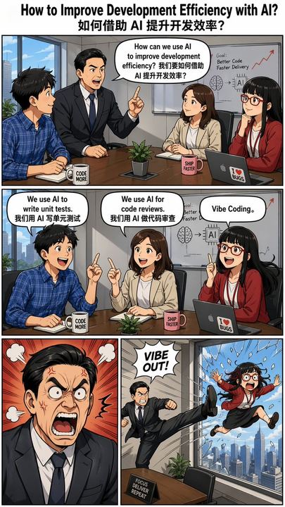 “Out the Window” 模因漫画提示词