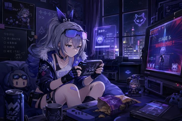 Silver Wolf 游戏角色艺术