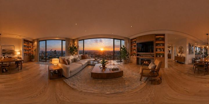 360 度全景图像模板