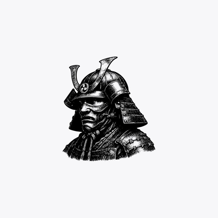 审查风格武士雕刻