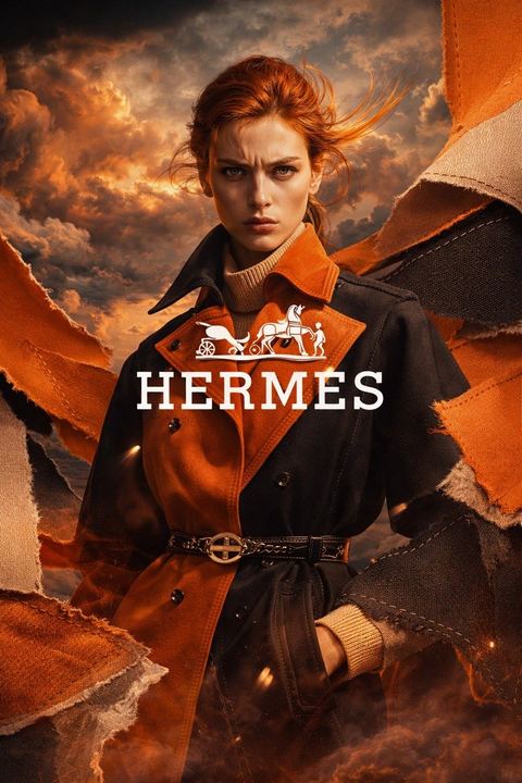 奢华风衣时尚广告