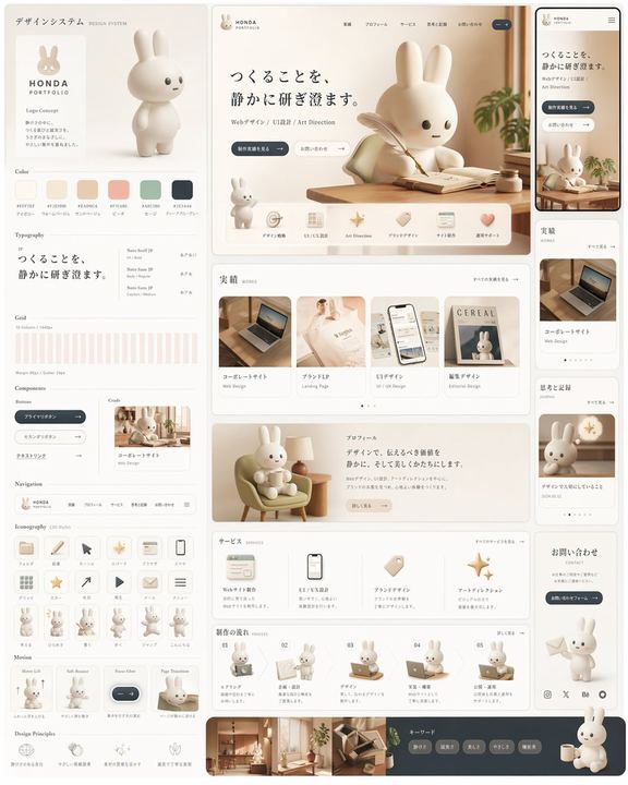 Rabbit Portfolio 设计系统项目