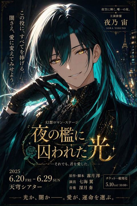 暗黑幻想风舞台剧海报