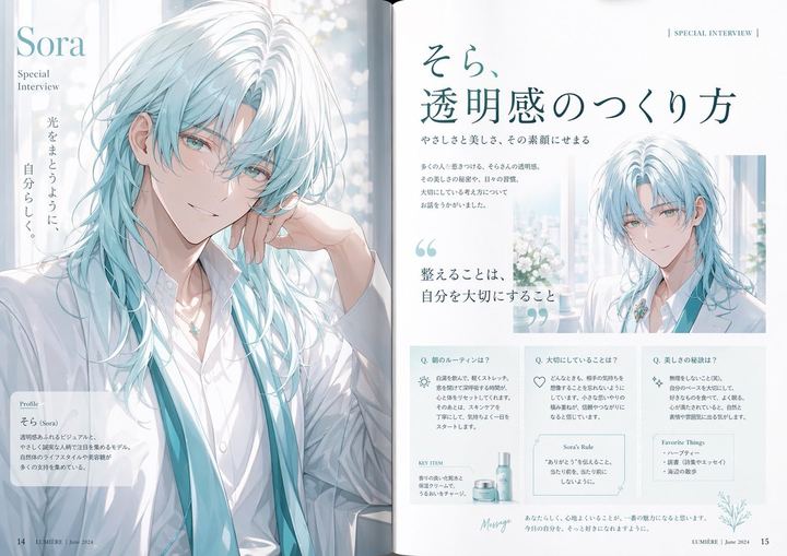 动漫杂志访谈排版