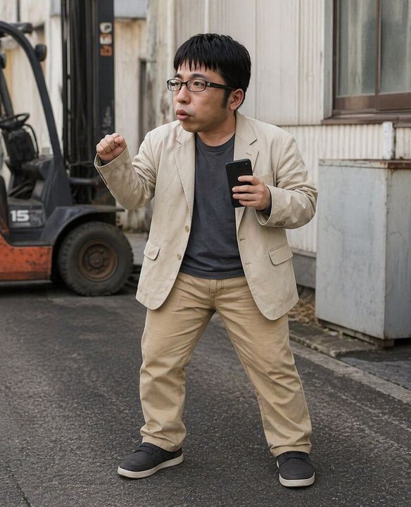 工业风巷道男性抓拍照片