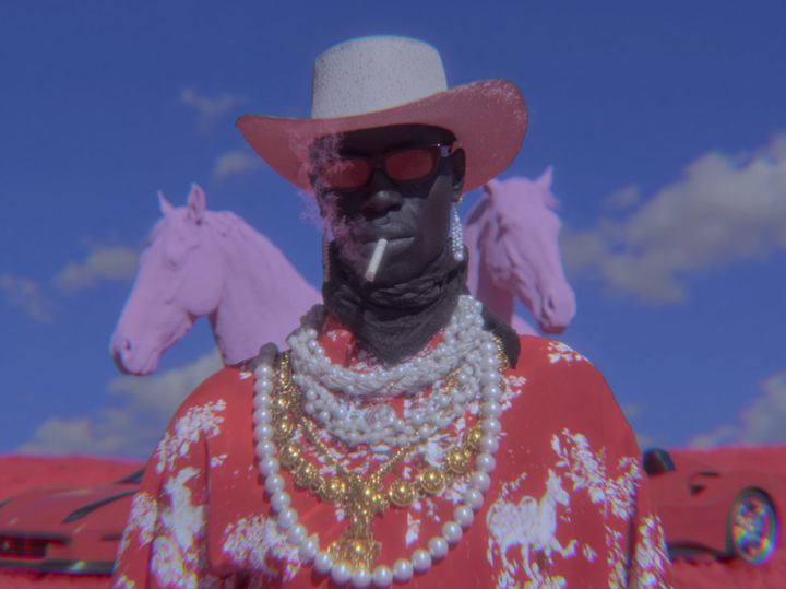 超现实牛仔时尚肖像