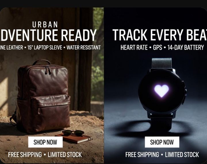 分屏产品广告海报