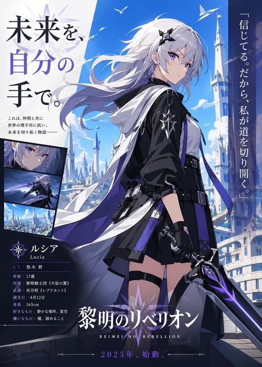 动漫女主角宣传海报