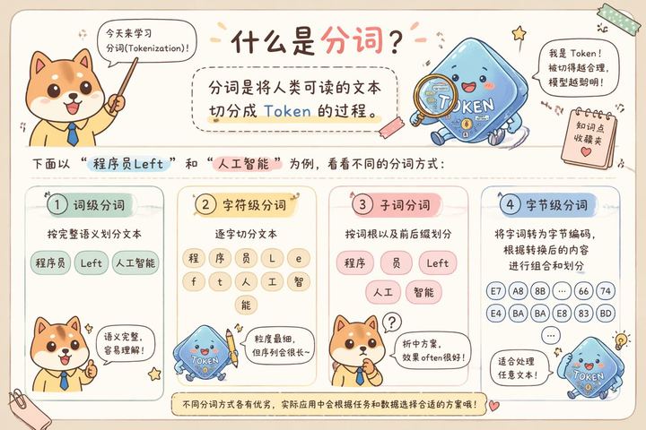 可爱的中文分词科普信息图