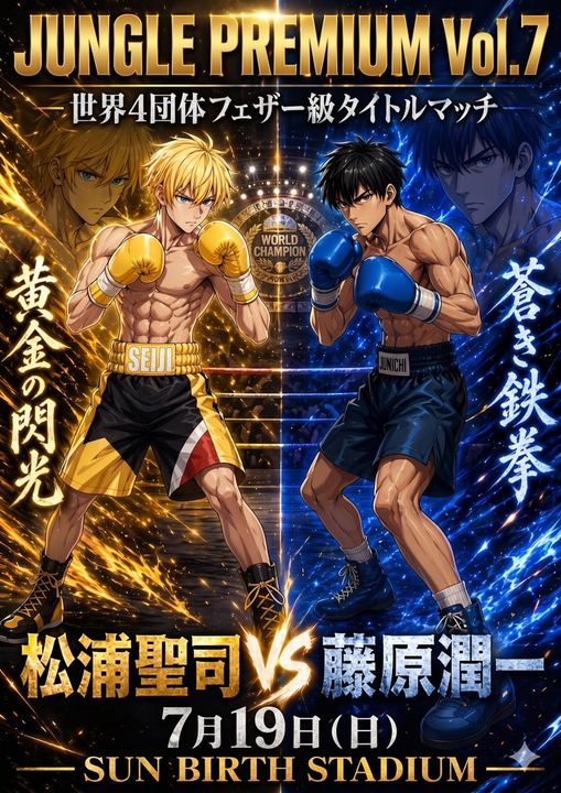 动漫拳击冠军赛海报