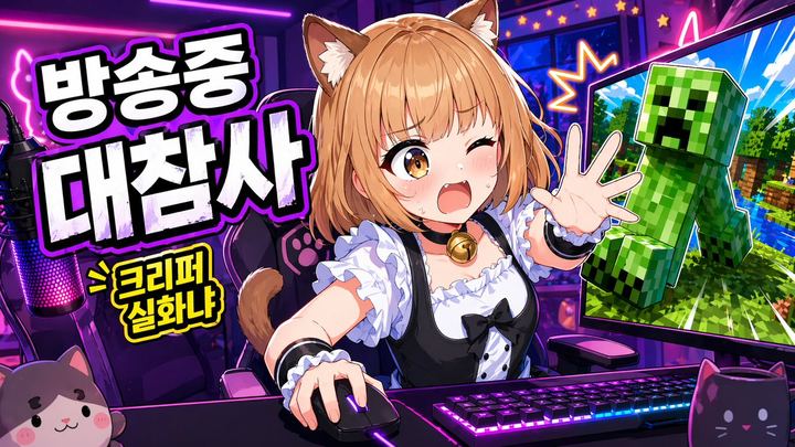 动漫 VTuber Minecraft 直播封面图