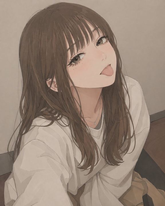 动漫少女自拍肖像（已打码）