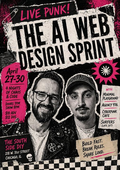 朋克 AI 冲刺活动传单