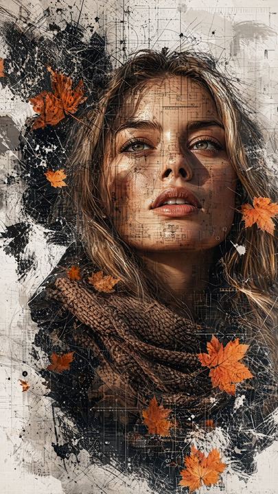 多媒体拼贴时尚肖像