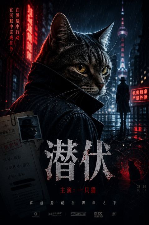 猫咪间谍电影海报