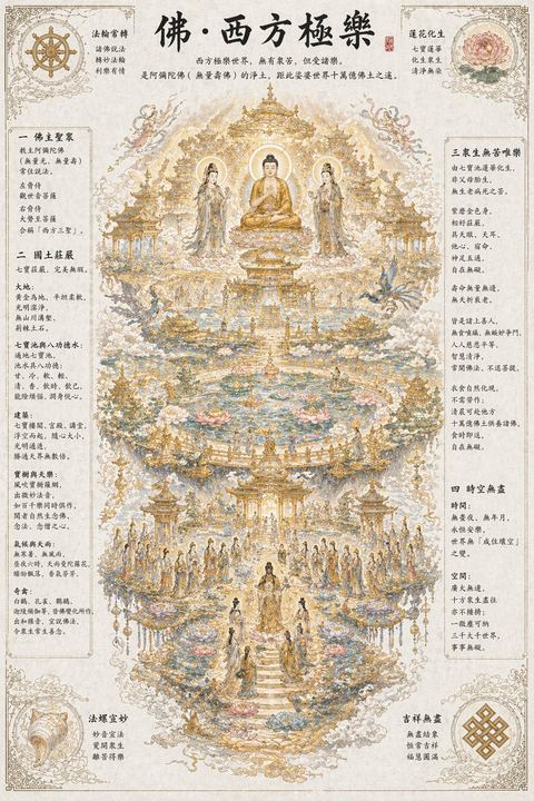 空灵的佛教净土场景