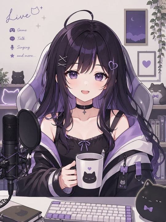 个性化 VTuber 虚拟形象提示词