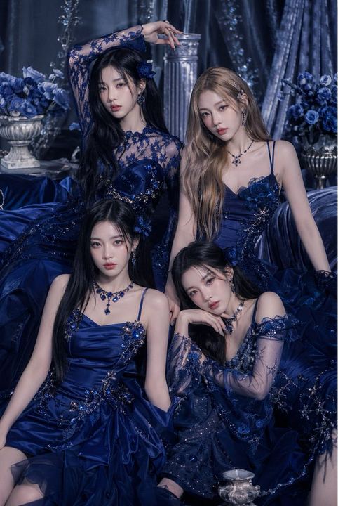 宝蓝色高定系列集体肖像