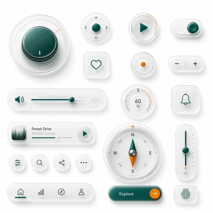 Neumorphic Glass UI Kit 项目