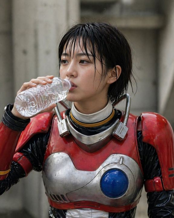 复古特摄装甲抓拍肖像