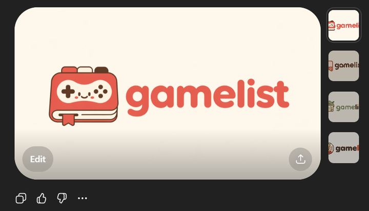 可爱的 Gamelist 应用 Logo 样机