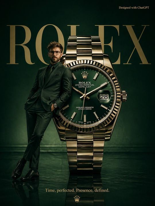 超现实主义 Rolex 广告海报