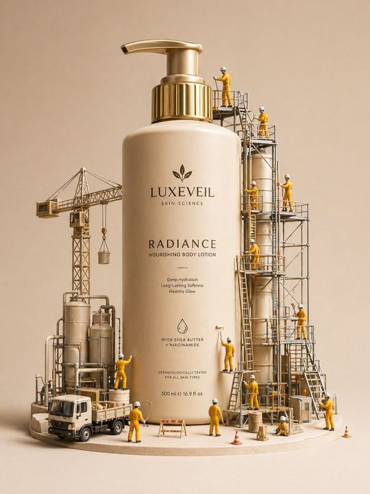 微缩模型护肤品广告