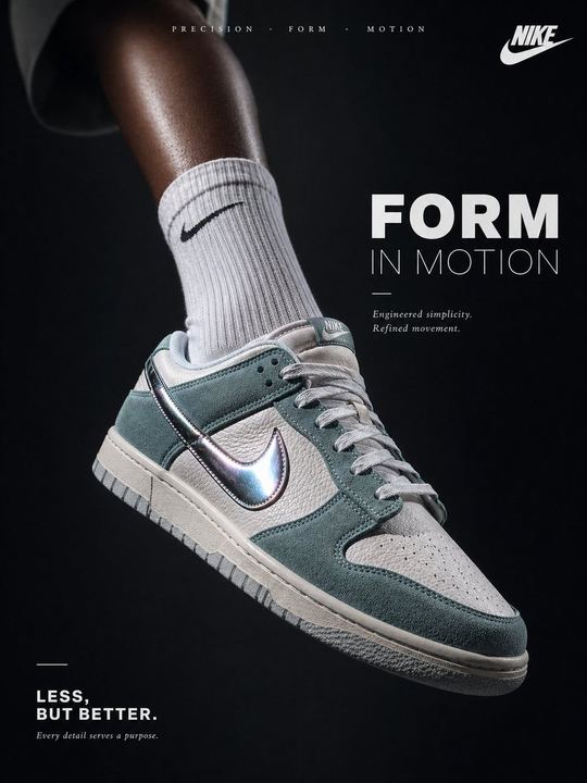 奢华极简风鞋履广告