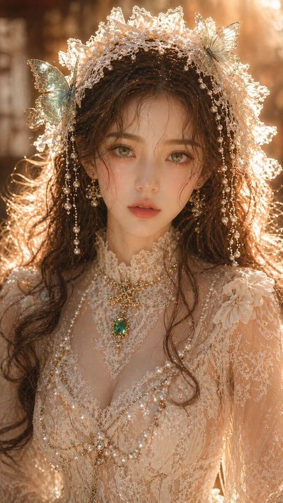 梦幻东方女性肖像提示词