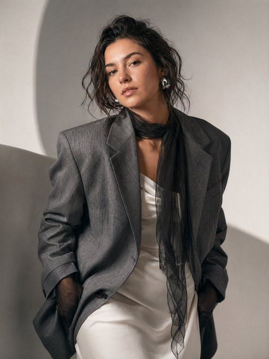 高级时装编辑人像提示词