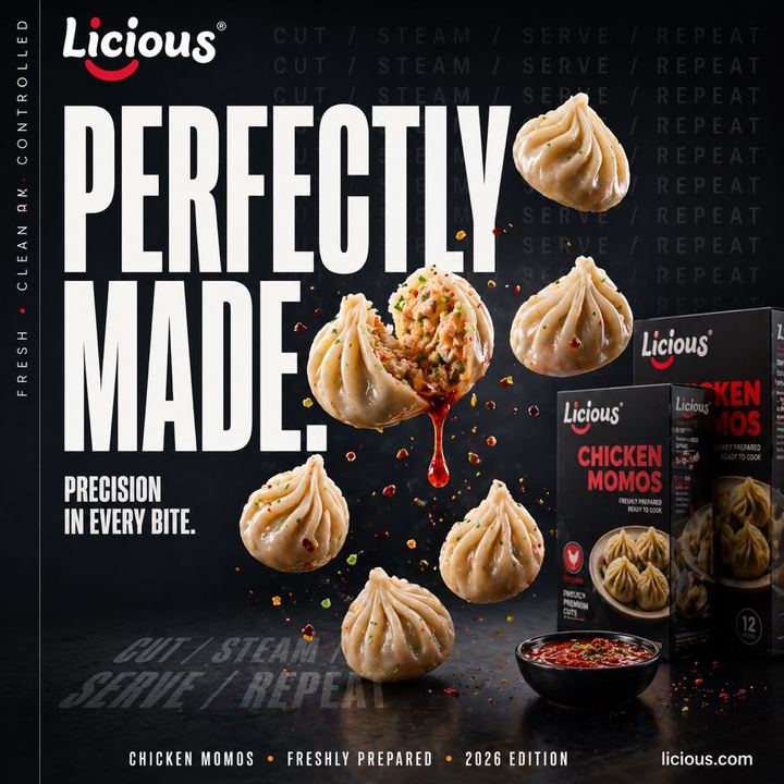 电影感鸡肉饺子广告海报