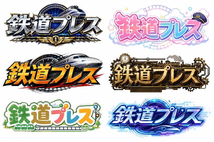 六款日本列车 Logo 变体
