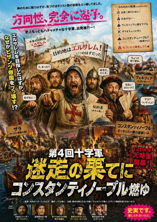 第四次十字军东征混乱恶搞海报