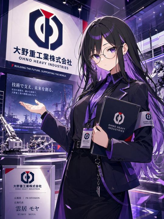 工业博览会上的动漫风公关代表