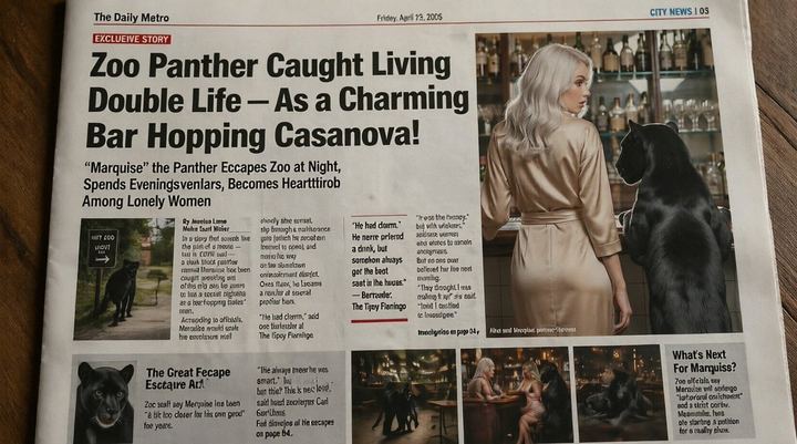 荒诞小报黑豹新闻头版